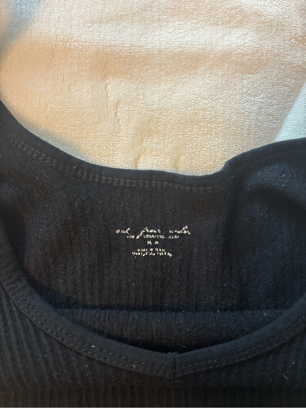 Out From Under Cropped Ribbed Tank - Picture 3 of 4